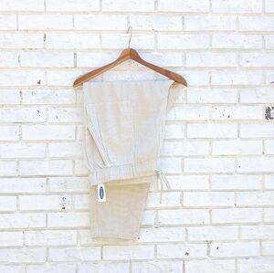 NWT Stripe Cotton Pants Size XXL Tapered